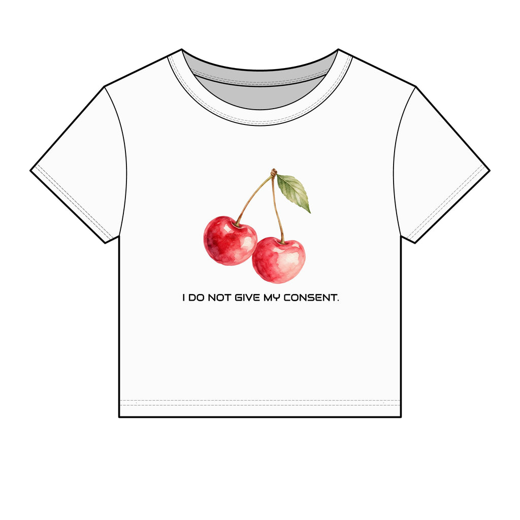 Cherry Consent Baby Tee